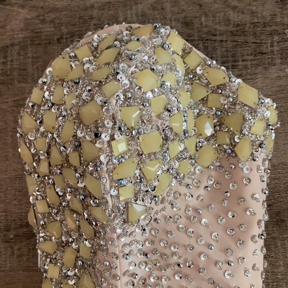 NWOT Terani Couture Beaded Corset Top, Small - Picture 5 of 5